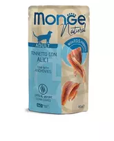 Monge Natural konservai katėms su tunu ir ančiuviais, 12x80 g