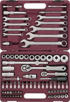 Įrankių komplektas 1/4" 1/2" DR, 82 vnt (UTS0082/12, THORVIK)