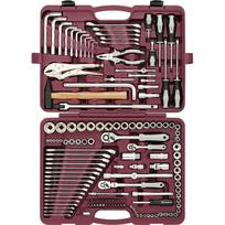 Įrankių komplektas 1/4" 3/8" 1/2" DR, 142 vnt. (UTS0142, THORVIK)