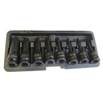 ⬡ 1/2" Prailgintų galvučių smūginių su antgaliais rinkinys (TORX) 8 vnt. (CL507108)