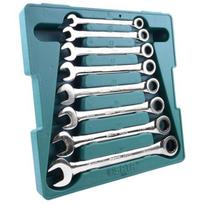 ⬡ Kombinuotų terkšlinių raktų rinkinys 8 vnt. (8-19 mm) (S08008, SATA)