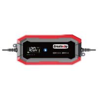 ⬡ Įkroviklis akumuliatoriui automatinis LCD 12/24V 10A 240Ah (HFGK10DVD)