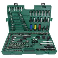 ⬡ 1/4" + 3/8" + 1/2" mechaniko meistro rinkinys (HEX) 190 vnt. (ST109543, SATA)