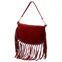 Luka 25-015 bordo spalvos natūralios odos rankinė