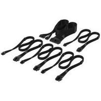 Corsair Premium Sleeved DC Cable Starter Kit, für Typ-5-Netzteil – juodos spalvos