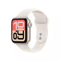 Apple Watch SE (3 kartos) SE 3 GPS + Cellular 40 mm žvaigždėto aliuminio korpusas su žvaigždėto šviesos sporto dirželiu - S/M