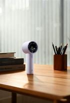 JISULIFE Handheld Fan 10S rankinis ventiliatorius, 5 greičiai, 5000mAh, LED ekranas, mėlynas