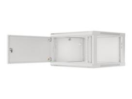Lanberg | Rack cabinet 19" wall-mount 12U/600x450 for self-assembly with metal door (flat pack) | WF01-6412-00S | Grey