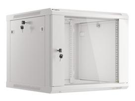 Lanberg | Rack cabinet 19" wall-mount 9U/600x600 (flat pack) with glass door | WF01-6609-10S | Grey