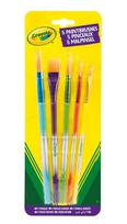 Dažymo teptukai Crayola, 5 vnt. rinkinys