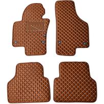 Eko odos kilimėliai QuiltyMats VOLKSWAGEN TIGUAN 2007-2016m. (Ruda / rudos siūlės)