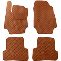 Eko odos kilimėliai QuiltyMats RENAULT CAPTUR 2013-2018m. (Ruda / rudos siūlės)