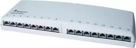 Telegärtner MPD16 K Patch Panel - 16 Prievadų RJ45 - Cat.6a - Alpių Balta