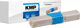 KMP O-T30 Suderinamas Tonerio Kasetė Geltona, Skirta OKI (Pakeičia OKI 44469704)