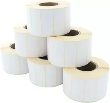 ARTDEV Termoperkėlimo Etikečių Ritinys 50 x 20 mm, 85 mm OD, 40 mm šerdis, 1500 etikečių/ritinyje, Baltas Popierius