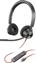 HP Poly Blackwire 3320-M USB-C laidinis ausinių komplektas su triukšmo slopinimo mikrofonu, juoda
