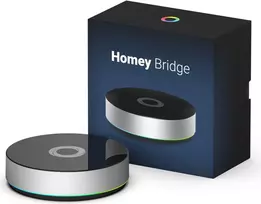Athom Homey Bridge Smart Home Controller - Zigbee, Z-Wave, Bluetooth, Wi-Fi - Black/Silver