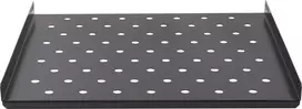 Rockstable 1U 19 colių sunkiasvorė stelažinė lentyna - fiksuota lentyna - SPCC plienas - juoda - 1 vnt. - 3,2 kg (RS19-SFH68)