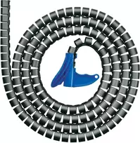 HellermannTyton HWPP25L2 kabelių spiralinė juosta - 2 m, 25 mm, juoda, polipropilenas (PP)