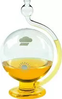 TFA 29.2000.01 Weather Globe – analoginis barometras, termometras, higrometras – juoda/chromas
