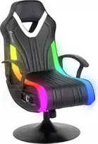 X-Rocker Fury RGB 2.1 Gaming Floor Rocker Chair Black with Neo Motion LED & 2.1 Sound System (2023039)