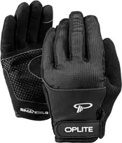 Oplite OP-GLOVE M Sim Racing Pirštinės - Juodos - Sintetinė Oda - Poliesteris - Silikonas - Spandeksas - 100 mm - 224 mm - 150 g