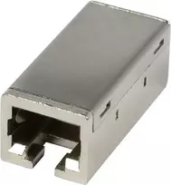 SYNERGY21 CAT6A TP-TP Coupling RJ45 Female to Female Slim Line Die-Cast Zinc - Network - CAT 6a