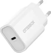 OtterBox 20W USB-C PD sieninis įkroviklis - Baltas - Europa