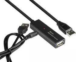 Good Connections GC-M0134 USB 2.0 ilginimo laidas 20 m juodas su signalo stiprintuvu