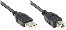 Good Connections USB 2.0 laidas Type A į Type B - juodas - 0.5m