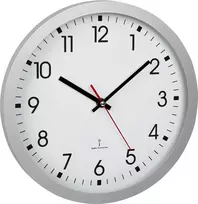 TFA 60.3522.02 Radio Wall Clock Silver