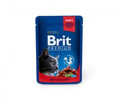 Brit Premium konservai katėms maiš. Beef Stew&Peas 100g.
