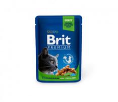 Brit Premium kons. katėms maiš. Chicken Slices Sterilised 100g.