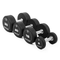 Profesionalūs TPU hanteliai GYMSTICK (Svoris: 27.5 kg)