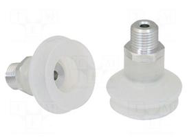 Suction cup | Silicone SI | 33mm | Mounting: G1/4-AG | 16g | 4.75cm3