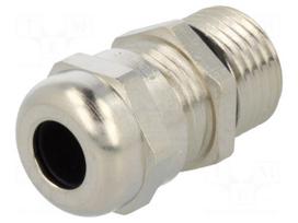 Cable gland | with long thread | PG9 | IP68 | Mat: brass
