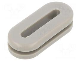 Grommet | PVC | grey | Panel thick: max.3mm | -30÷60°C | UL94V-0