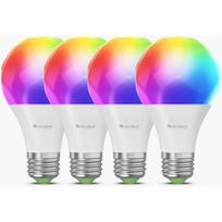 Nanoleaf Essentials išmanioji A60 lemputė N7501B02-4A60E, 900lm, 9W, E27, 2700-6500K, 4 vnt., išmanus valdymas