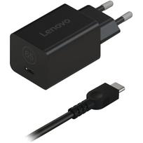 Lenovo GaN Nano adapteris 40AWGN65EU, 65 W, 5V/9V/15V/20 V, USB-C kabelis 1.8 m, juodas