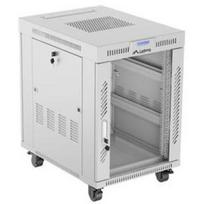Lanberg Rack spinta 19" laisvai stovinti 15U, FF01-6815-12SL, pilka, 6 aušinimo ventiliatoriai, 180° durų atidarymas
