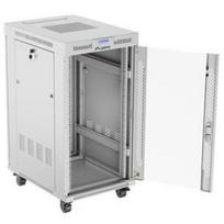 Lanberg Rack kabinetas 19" laisvai stovintis 22U/600x800, FF01-6822-12SL, RAL 7035, 4 ventiliatorių lizdai, LCD termostatas