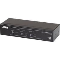 Aten 2x2 True 4K HDMI matricos jungiklis su garso atskyrimo funkcija VM0202HB-AT-G, 4096 x 2160, 18Gbit/s, 600 MHz, juodas