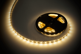 LED juostos // 12V LED juosta vidaus apšvietimui // Sznur diodowy 5m (300x5050 SMD) ciepły biały