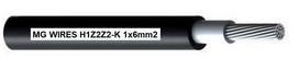 Photovoltaic cable // MG Wires // 1x6mm2, 0,6/1kV black H1Z2Z2-K-6mm2 BK, spool 500m