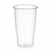Plastikiniai puodeliai Catersource 30 cl Ø80x122 mm PP permatomi - 200 vnt./dėžėje