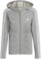 adidas Essentials 3 Dryžiai Džemperis su Gobtuvu ir Pilnu Užtrauktuku Vaikiškas IC3635