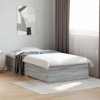 Lovos rėmas su saugojimu Pilka Sonoma 80 x 200 cm