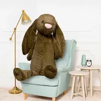 Didelis Pliušinis Zuikis, Minkštas Žaislas, 160 Cm, Alyvinis, Bani