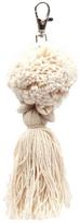 Bazaar Raktų pakabukas, Pompom, 0,04x0,04x0,15 m, Balta
