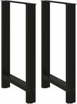 Baro stalo kojos, juodos, 2 vnt., 60x(90-91) cm, plienas